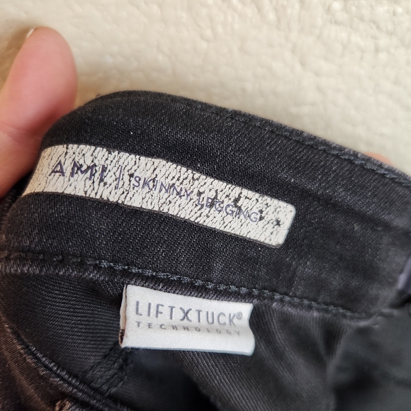 NYDJ Ami Black Side Embroidered Skinny Legging Jeans Size 12 - Picture 7 of 11